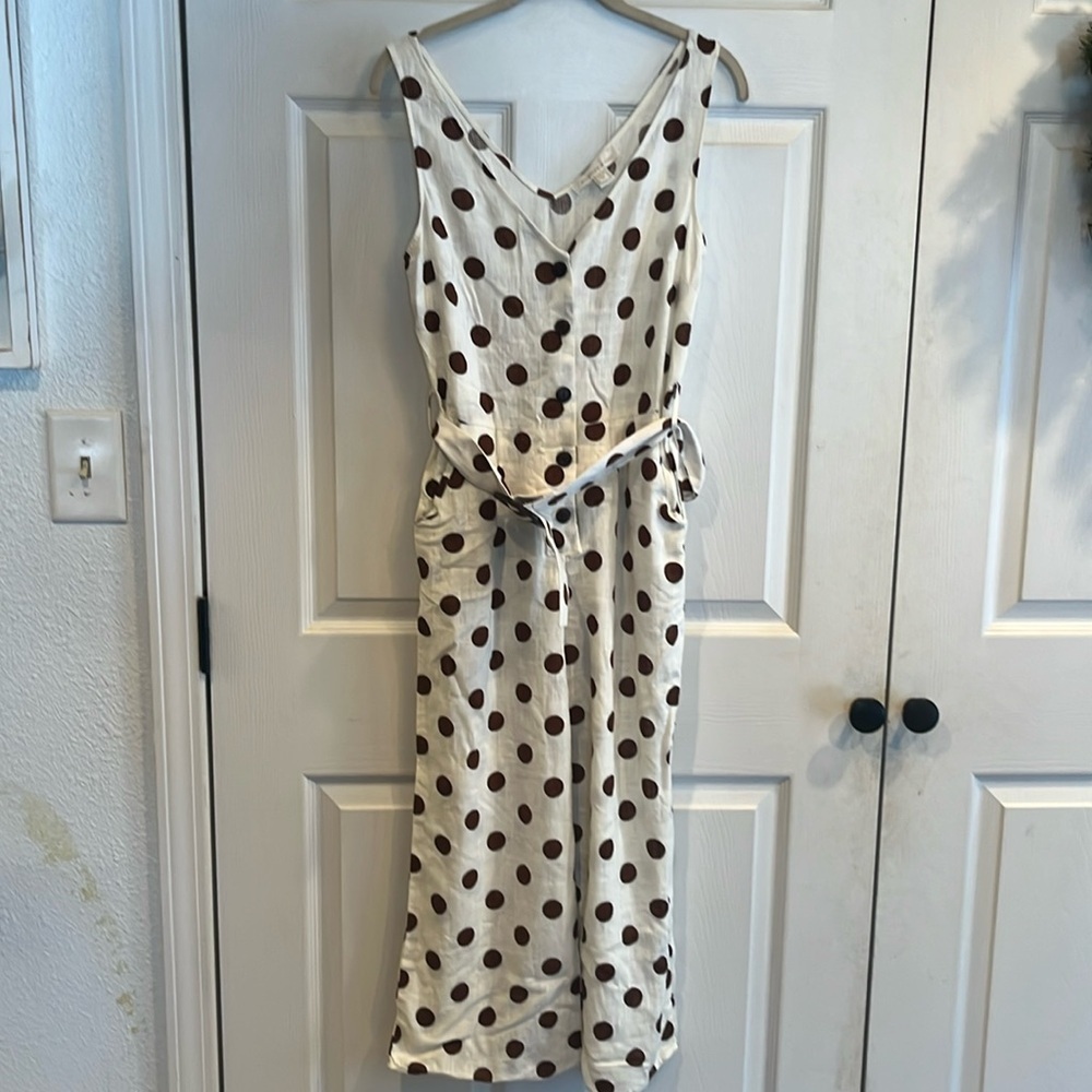 Monteau brand size M sleeveless jumpsuit with pockets
